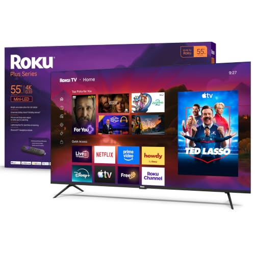 Roku Smart TV 55 pulgadas Plus Series 4K QLED